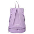 thumbnail image 2 of Gecau Beach Backpack With Shoe Compartment - Wet And Dry Separation Backpack Ideal For Beach Gym Travel Swimming Sports Purple Art&Crafts 7.2x0.8 Inch, 2 of 5