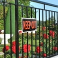 thumbnail image 4 of (5 pack) Hy-Ko 8.5 x 12 inch Plastic Keep Out Sign, Weather Resistant, Bold Orange and Black Color, 4 of 10