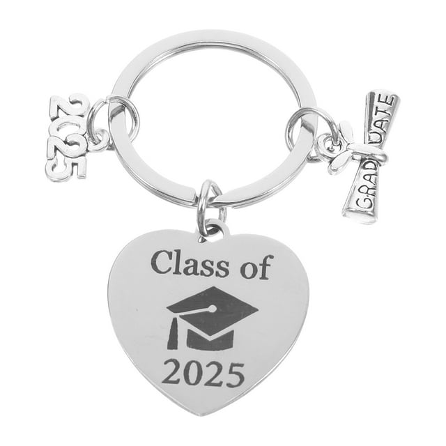 Inspirational Graduation Keychain Students Class Of 2025 Key Chain Stainless Steel Keepsake Novelty Keychains For College High School Seniors