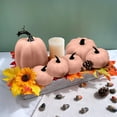 thumbnail image 5 of WMGHA 7PCS Fake Pumpkins for Decorating, Faux Pumpkins Fall Harvest Decor, Halloween Decorations, Thanksgiving Table Centerpieces and Baby Shower Decor, Pink/Blue, 5 of 9