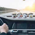 thumbnail image 6 of Yvsxxv 4 Pcs Grey Cute Hamster Car Dashboard Figurines & Knick-Knacks Straw Hat Ornament for Auto Interior, 6 of 7
