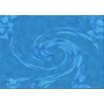 thumbnail image 1 of Ahgly Company Indoor Rectangle Patterned Neon Blue Area Rugs, 5' x 7', 1 of 6