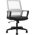 thumbnail image 7 of CL.HPAHKL Ergonomic Office Chair, Adjustable Mesh Computer Chair with Lumbar Support Armrest, Swivel Rolling Desk Chair with Fixed Armrests, Mid Back Task Chair for Home, Office, White, 7 of 7