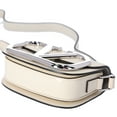 thumbnail image 4 of Pre-Owned Valentino V logo Signature Shoulder Bag Cream Patent Leather, 4 of 8