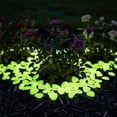 thumbnail image 5 of 50PCs Colorful Glow-in-the-Dark Garden Stones Night Guide Luminous Pebbles Rainbow Glow in the Dark Stepping Rocks Outdoor Landscaping Decor Glowing Stones Fish Tank DIY Aquarium Decorations, 5 of 6