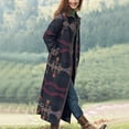 thumbnail image 2 of Fesfesfes Women Cardigan Tops Leopard Print Overcoat Winter Comfortable Long Sleeve Coat, 2 of 7