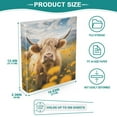 thumbnail image 6 of joogoo A Highland Cattle Hardcover 3 Ring Binder 1.5" Round Rings Interior Pockets Binders Organizer 1 Pack, 6 of 9