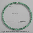 thumbnail image 3 of Bling Full Diamonds Cuban Chain Necklace with Elegant Designs Sturdy Alloy Hip Hop Jewelry Accessory for Trendy Women, 3 of 5