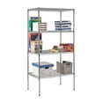 thumbnail image 4 of Muscle Rack 74" H 4-Tier Wire Shelving Unit, 2400 lb Capacity, Chrome, 4 of 6