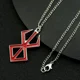 thumbnail image 3 of Colgante de collar de Berserk con diseño de guerrero legendario de Gundam de Anime Weekly, cadena de caballero ardiente, 3 of 4
