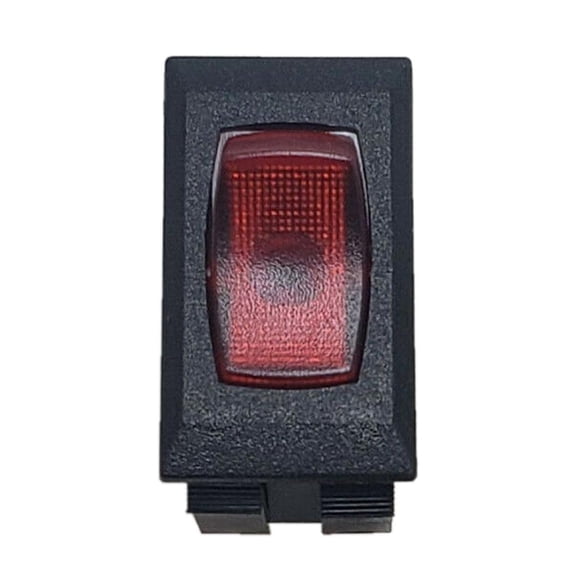 Sigma Switches Rocker Switch with Red Light for RVs, Black