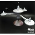 thumbnail image 6 of AMT: Star Trek K-7 Space Station - 1:7600 Scale Model Kit -29 Parts, Miniature Ship Included, Classic Hobby Kit, Posable Display Stand, 15x7", Age 14+, 6 of 14