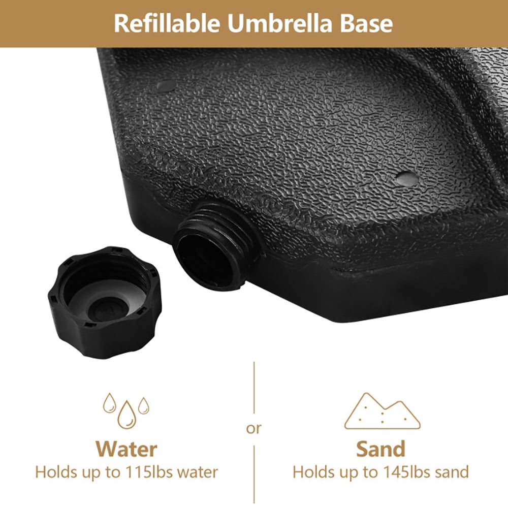 Aimee Lii Round Cantilever Umbrella Base with Carry Handles for Garden, Patio Umbrella Stand Aimee Lii Round Cantilever Umbrella Base with Carry Handles for Garden, Patio Umbrella Stand