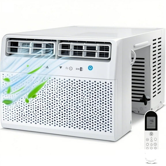 Havato Window Air Conditioners 12,000 BTU , 6-In-1 Window AC Units, Remote Control,  up to 650 sq ft, White