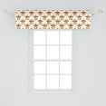 thumbnail image 2 of Ambesonne Southwestern Window Valance, Mexican Mustache Fun, 54" X 12", Marigold Cinnamon and Green, 2 of 3