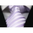 thumbnail image 3 of ORUYROP Cravate Formelle en Soie Tissée Jacquard Rayée Bleue Grise Classique pour Hommes, 3 of 5