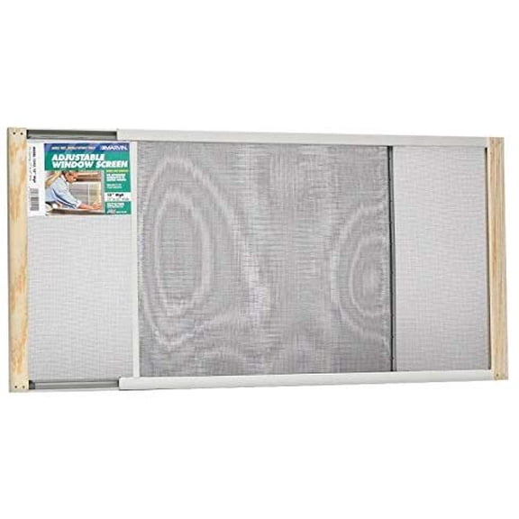 Frost King Adjustable Window Screen - Metal Frame, Charcoal - 15" x 25"-45"