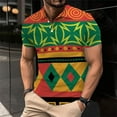 thumbnail image 2 of QBGSAY Polo Shirts African Traditional Pattern Print Shirt Casual Short Sleeve Shirts Printed Dashiki For Men Classic Golf Shirts, 2 of 4