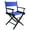 Blue, variant on Filmcraft Studio Director's Chair, 18" Dining Height, Black Finish with Blue Canvas