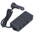 thumbnail image 4 of Cigarette Lighter Splitter DC Power Car Adapter with LED Voltmeter Main Switch for Phone Tablet, 4 of 7