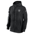 thumbnail image 2 of Men's Nike Black Las Vegas Raiders 2024 Sideline Club Full-Zip Hoodie, 2 of 3