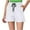 White, variant on Mqqzkk Womens Soft Shorts Athletic Loungewear Casual Sweat Shorts Comfy Daily Work Shorts Running Workout Shorts with Pockets