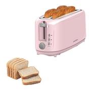 【Ultra-Slim Space-Saving】4-Slice Long Slot Toaster, Dual 10-Inch Slots, 6 Shade Settings with Cancel/Reheat/Defrost, Removable Crumb Tray, Easy to Store Vertically