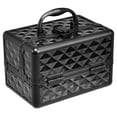 thumbnail image 2 of Patiojoy Cosmetics Case Makeup Box Organizer w/ Extendable Trays & Mirror Black, 2 of 8