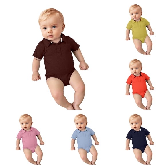 Boys Short Sleeve Romper Bodysuits Gentleman Clothes