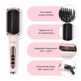 thumbnail image 2 of L'ANGE HAIR Cepillo Alisador Le Vite | Plancha alisadora calentada para cabello suave y antiencrespamiento | Alisador de cepillo eléctrico de doble voltaje | Cepillo caliente para peinar, 2 of 5