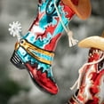 thumbnail image 2 of 5.5"H Sullivans Whimsical Boot Ornaments - Set of 2, Multicolored Christmas Ornaments, 2 of 3