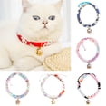 thumbnail image 2 of Japanese Chirimen Kitten Collar with Bell Japanese Kimono Cat Collar Japanese Style Adjustable Cat Collar with Fortune for Kitten Puppy Pet, 2 of 8