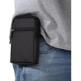 thumbnail image 1 of Funda para teléfono móvil para hombre con clip para cinturón, riñonera para teléfono móvil negra, riñonera para teléfono inteligente con cremallera, funda para teléfono móvil, riñonera, 1 of 5