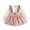 Pink, variant on GigrtiJin 3 Months-3 Years Newborn Infnat Baby Dress Color Block Crew Neck Long Sleeve Rabbit Suspender Dress Cute Casual Mini Dress