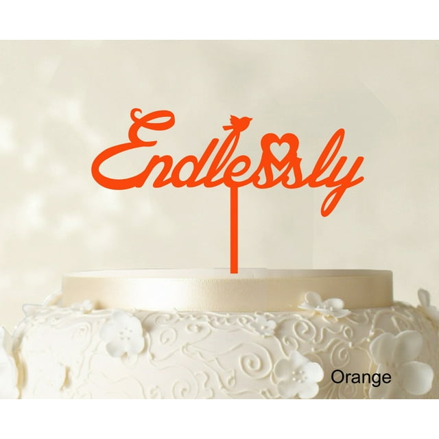 Custom Initial Cake Topper Personalized Name Cake Topper Color Option Available 5-7 Inches Wide