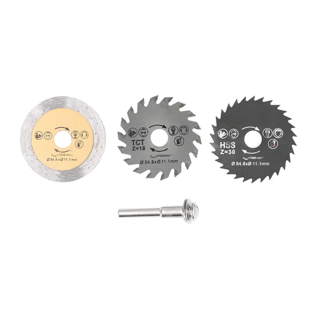 Hoja de sierra TCT NikouMX Juego de 4 piezas 7000 RPM