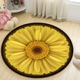 thumbnail image 5 of Fractal Art Round Area Rug, colorful digital pattern circle carpet for office, dorm or lounge, soft washable non-slip floor mat, futuristic modern décor, 5 of 6