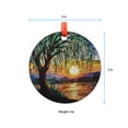 thumbnail image 5 of Willow Tree Sunset Glass Suncatcher  Handcrafted Ornament Hanging Panel with Lake Reflection for Window or Garden Decor, 2025, Holiday Decoration, 2025, Festive Home Accent,, 5 of 5