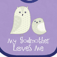 thumbnail image 4 of Inktastic My Godmother Loves Me Boys or Girls Baby Bib, 4 of 4