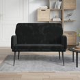 thumbnail image 1 of vidaXL Bench Black 108x79x79 cm Velvet, 1 of 5