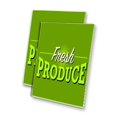 thumbnail image 1 of Fresh Produce (24" X 36") 4mm Corrugated Plastic Panel, Graphics Applied To 1 Side (Pk of 2), 1 of 4