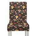 thumbnail image 6 of COEQINE Dining Room Chair Slipcovers Set of 1, Stretchable Universal Fit Chair Protector Polyester Spandex Machine Washable Covers for Dining Room, Hotel, Ceremony, Mushroom Snail Butterfly Leaf, 6 of 7