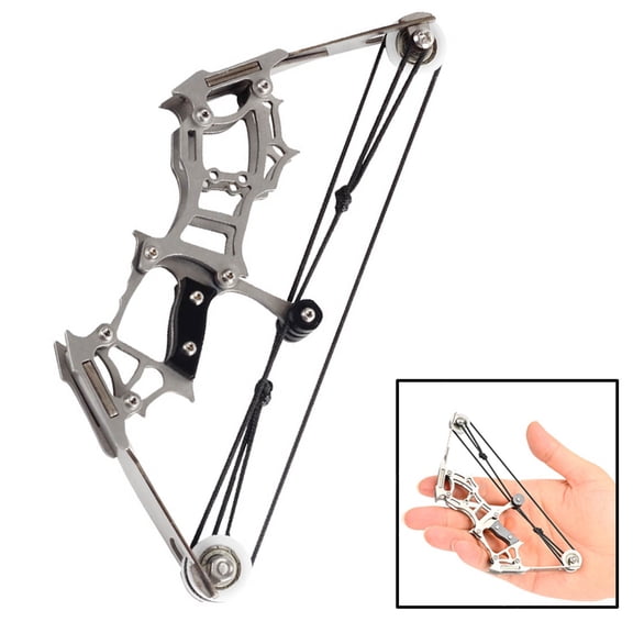 Mini Alloy Material Archery Bow Set Left and Right Hand Compound Bow Catapult RH/LH