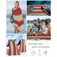 thumbnail image 5 of Puerto Rico Flag Beach Towels Oversized Super Absorbent, Red Blue Vintage Lightweight Bath Towel Quick Dry Sets For Bathroom/Pool/Rv Camping/Beach Play/Gym Room/Picnic 30"x60", 5 of 8
