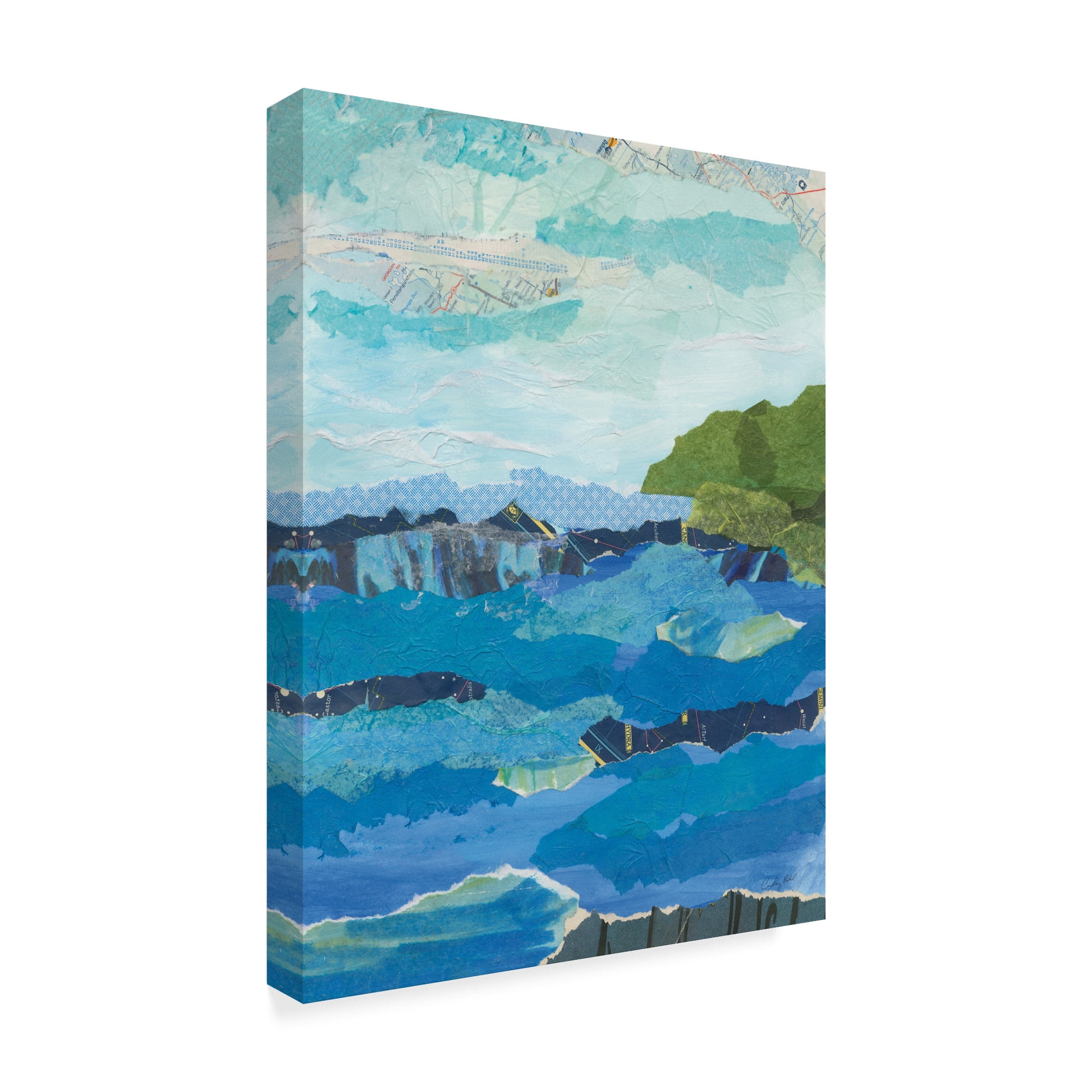 Trademark Fine Art 'Abstract Coastal IV' Canvas Art by Courtney Prahl