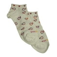 thumbnail image 2 of Tic Tac Toe Girls Heart Sock 31891-XX-Large (WHITE), 2 of 3