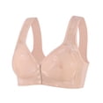 thumbnail image 2 of HVOBTTY Comfort Push Up Bras for Women, Womens Bras No Underwire, Woman Color Thin and Steel Hoop Gathered Breathable Underwear For Daily Bras Pink, 36, 2 of 4