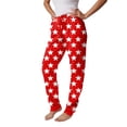 thumbnail image 4 of Fabrcox S-3xl Joggers Women's Pj Pants Loose Fit Heart Printed Drawstring Pajama Pants with Pockets Casual Trendy Cozy Sleepwear Bottoms Red 3XL, 4 of 4