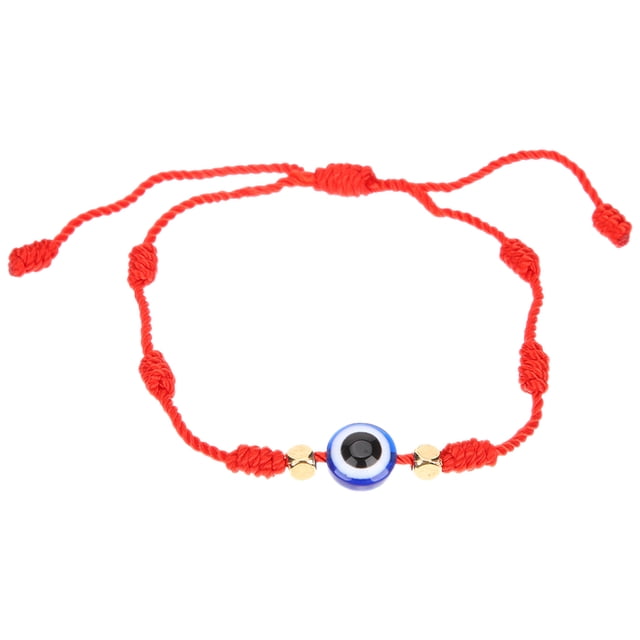 2 uds. Pulsera de mal de ojo pulsera de hilo rojo pulseras ajustables tejidas a mano para mujer