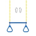 thumbnail image 1 of Swing Set LadyRosian 17 anillos de gimnasio con forma de trapecio, 110 kg, color azul, 1 of 8
